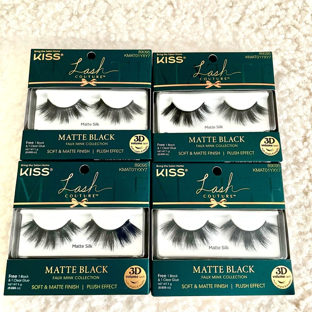 KISS lashes Style: Matte Silk, Matte Velvet, Russian Volume